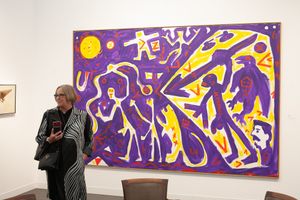 A.R. Penck, Michael Werner Gallery, Frieze London (12–16 October 2022). Courtesy Ocula. Photo: William Cooper-Mitchell.